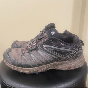 Mens Salomon X Ultra Gray Outdoor GTX Trail Running Sneakers Shoes Size 12.5